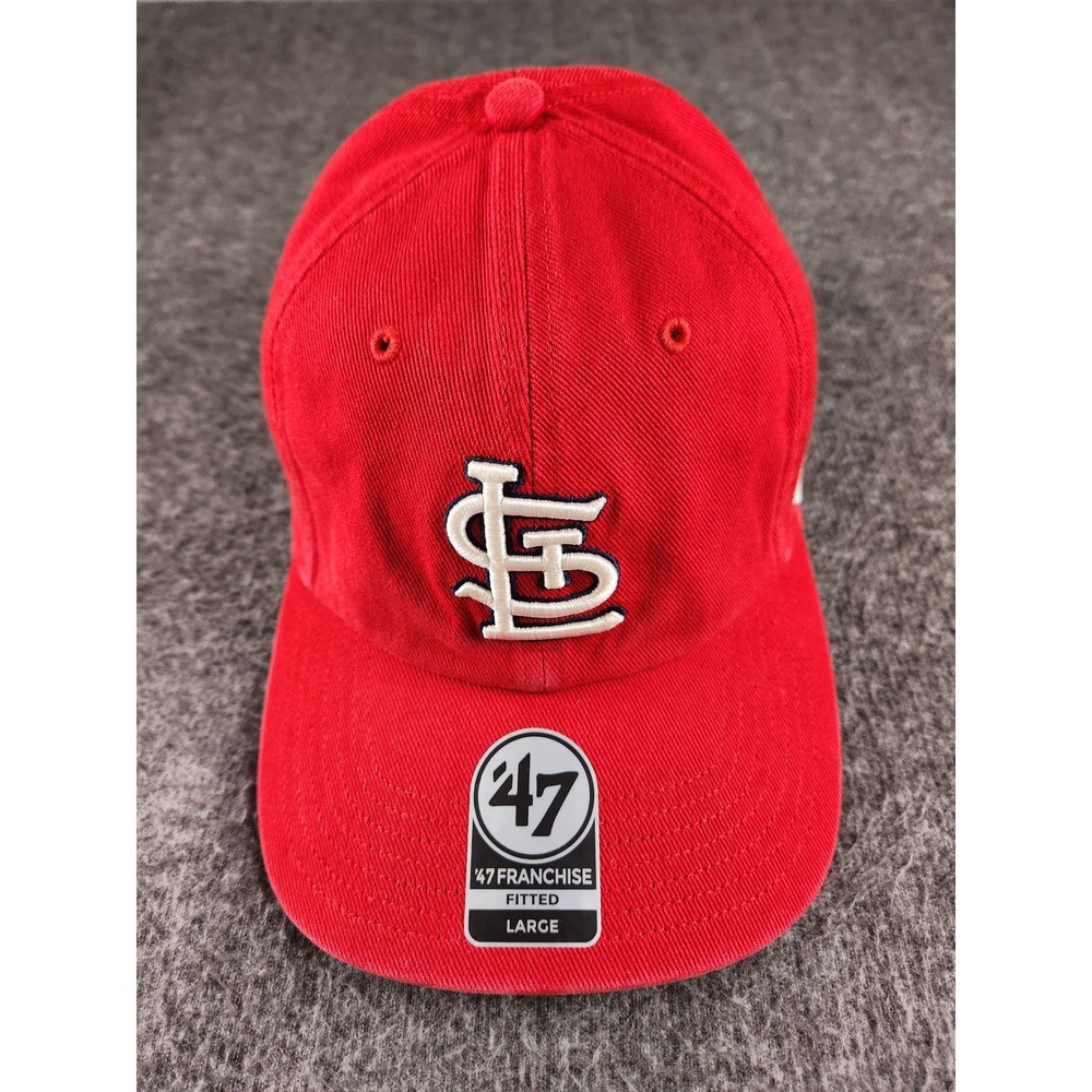 47 Brand St Louis Cardinals Red STL Logo Adjustable Baseball Hat Cap MLB